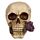 Skulls and Roses Skull with Purple Roses
