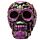 Metallic Day of the Dead Daisy & Flower Skull Decoration