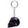 Skulls and Roses Dark Metallic and Gold Skull Keyring