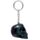 Skulls and Roses Dark Metallic and Gold Skull Keyring