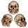 Set of 3 Small See No, Hear No, Speak No Evil Skulls