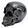 Metallic Black Skull Decoration