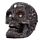 Silver Beaded Skull Head Small