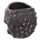 Silver Beaded Skull Head Tea Light Candle Holder