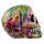 Rainbow Marble Effect Skull Ornament