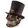 Steampunk Style Skull with Top Hat
