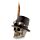 Steampunk Style Skull with Top Hat & Feathers