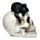 Skull with Black Cat Ornament