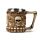 Decorative Skull & Bone Tankard with Bone Handle