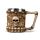 Decorative Skull & Bone Tankard with Bone Handle