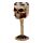 Decorative Skulls with Red Rose in Mouth Goblet