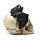 Gruesome Skull Head with Bat Decoration