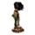 Skeleton Hand Holding Black Rose Decoration