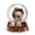 Gruesome Skull Snow Globe with Animals