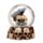 Gruesome Skull Snow Globe with Animals