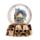 Gruesome Skull Snow Globe with Animals