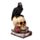 Crow Perched on Skull & Books