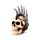 Punk Skull with Chains & Blades Mohican