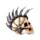Punk Skull with Chains & Blades Mohican