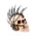 Punk Skull with Chains & Blades Mohican