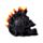 Black Screaming Skull with Candles & Melted Wax