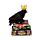 Crow wearing Crown Standing on Books Ornament