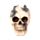 Skull with Metallic Butterflies
