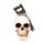 Skull with Saw Through Head
