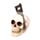 Skull with Saw Through Head