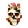 Skull with Toadstools & Moss