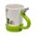 Garden Hose Ceramic Shaped Handle Mug