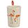 Flamingo Pinks with Flaming Decal Ceramic Shaped Handle Mug