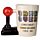 Game Over Joystick with Arcade Decal Ceramic Shaped Handle Mug