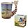 Giraffe Savannah Decal Ceramic Shaped Handle Mug