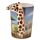 Giraffe Savannah Decal Ceramic Shaped Handle Mug