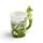 Tree Frog with Foliage Decal Ceramic Shaped Handle Mug