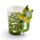 Tree Frog with Foliage Decal Ceramic Shaped Handle Mug
