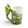 Tree Frog with Foliage Decal Ceramic Shaped Handle Mug