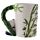 Panda with Bamboo Decal Ceramic Shaped Handle Mug