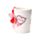 J'Adoramals Heart XOXO Ceramic Shaped Handle Mug