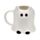 Spooky Cat Ghost Ceramic Shaped Mug