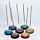 Carved Soapstone Chakra Pebble Ashcatcher Incense Stick Burner