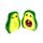 Pedro the Avocado Foodiemals Ceramic Salt & Pepper Set