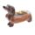 Sausage Dog in a Bun & Mustard Fast Food Ceramic Salt & Pepper Set