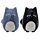 Feline Fine Black & Grey Cat Ceramic Salt & Pepper Set