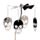 Skull Rotating Carousel Spinning Tea Light Candle Holder