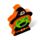 Witch, Vampire & Pumpkin 3 Piece Shaped Eraser Set