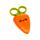 Foodiemals Cecil the Carrot Kids Scissors in Holder