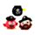 Queasy Squeezies Jolly Rogers Pirate Plush Squeezy Toy