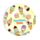 Summertime Ice Cream Inflatable Glitter Beach Ball